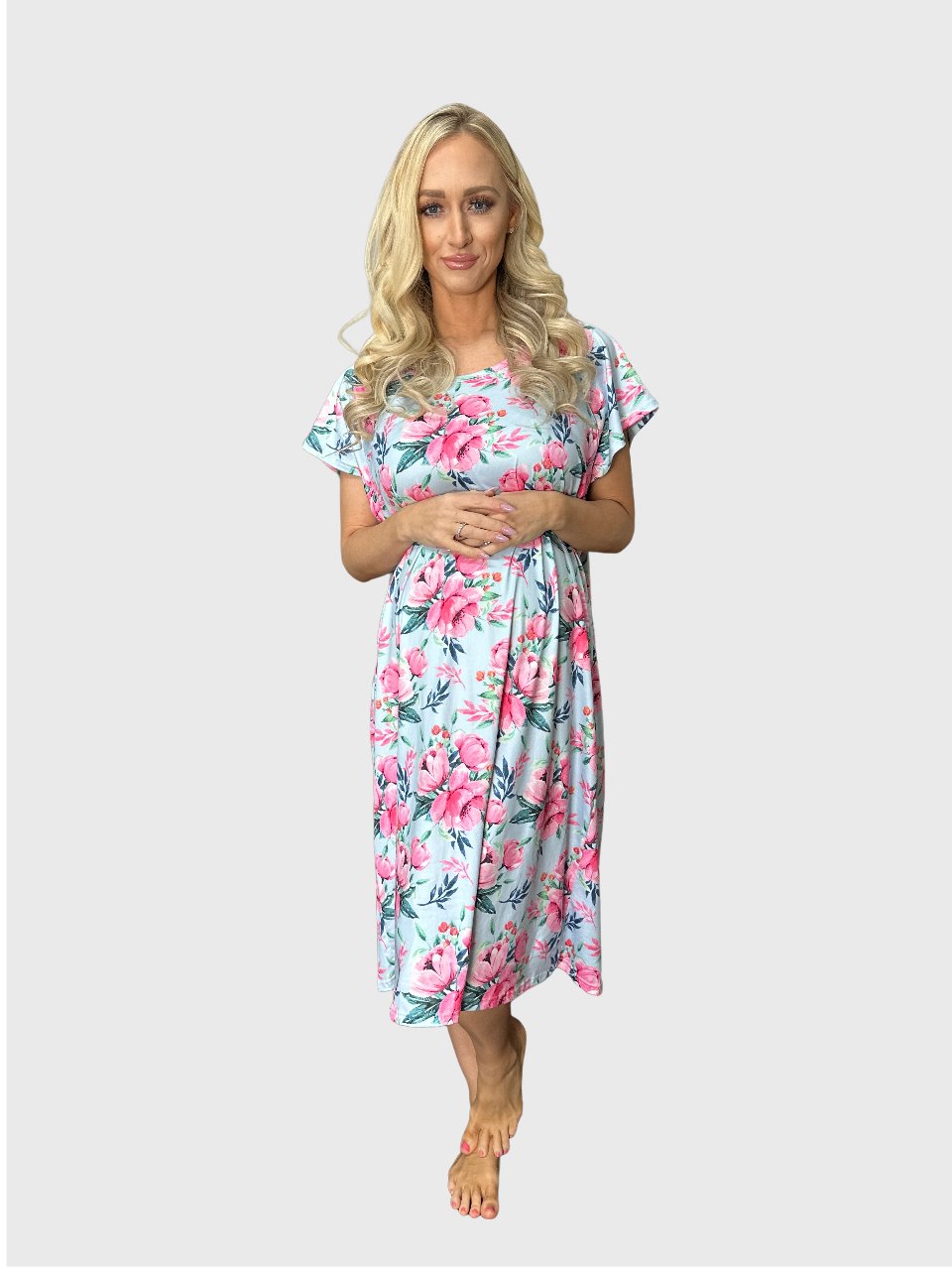 Carolinee Labor Gown - Double the Sprinkles