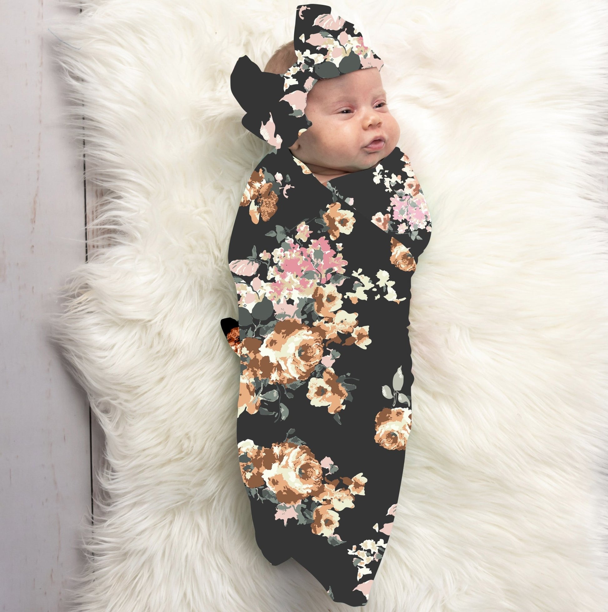 Maddison Floral Swaddle Set - Double the Sprinkles