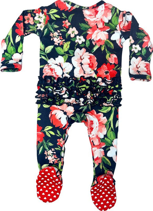 Scarlet Baby Ruffle Pajama - Double the Sprinkles