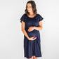 Solid Navy Labor Gown - Double the Sprinkles