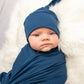 Solid Navy Swaddle Set - Double the Sprinkles