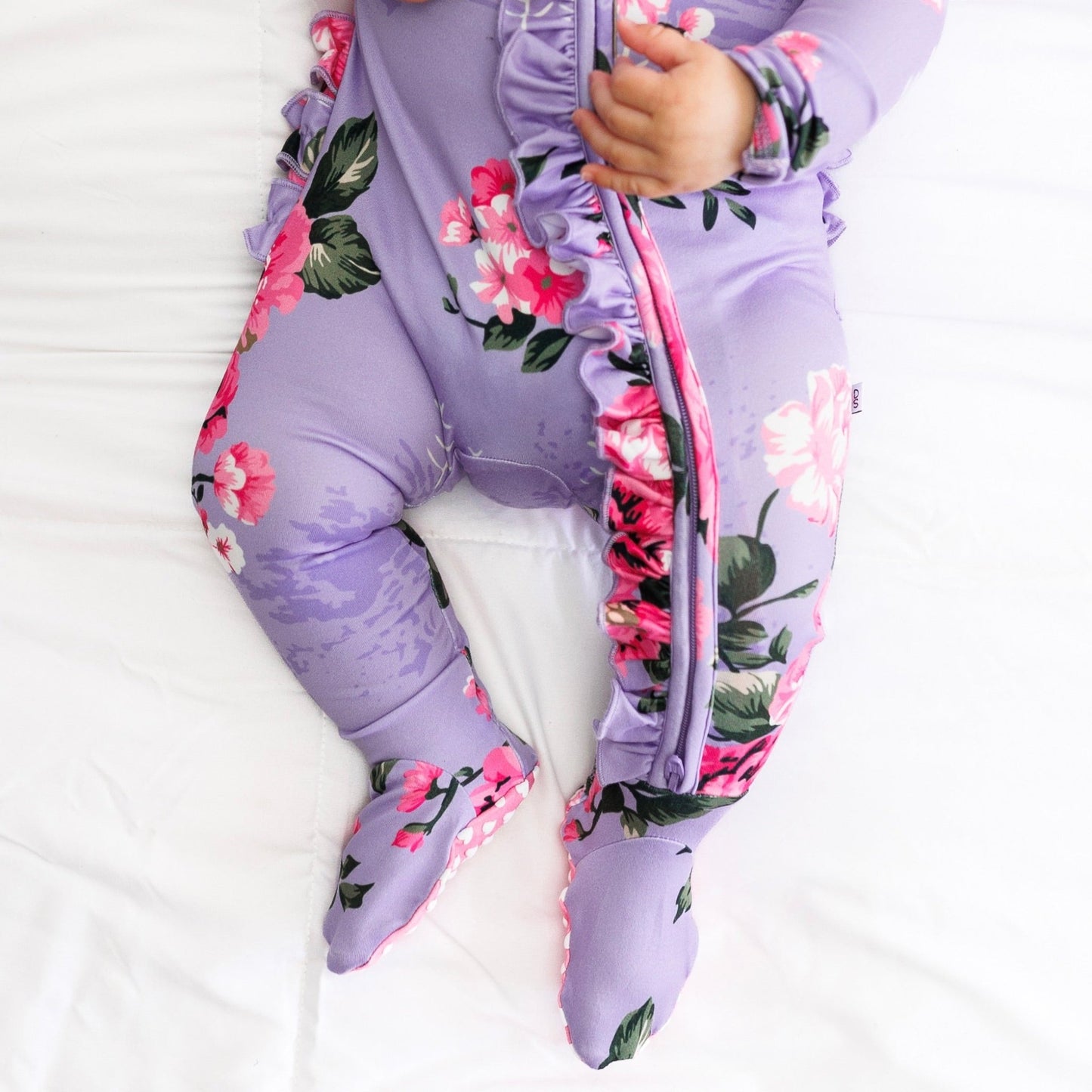 Violet Baby Ruffle Pajama - Double the Sprinkles